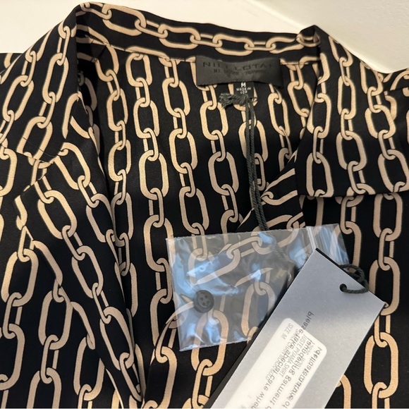 🎉HOST PICK!🎉 Nili Lotan NWT Juste Pyjama Shirt (M) - Picture 4 of 8